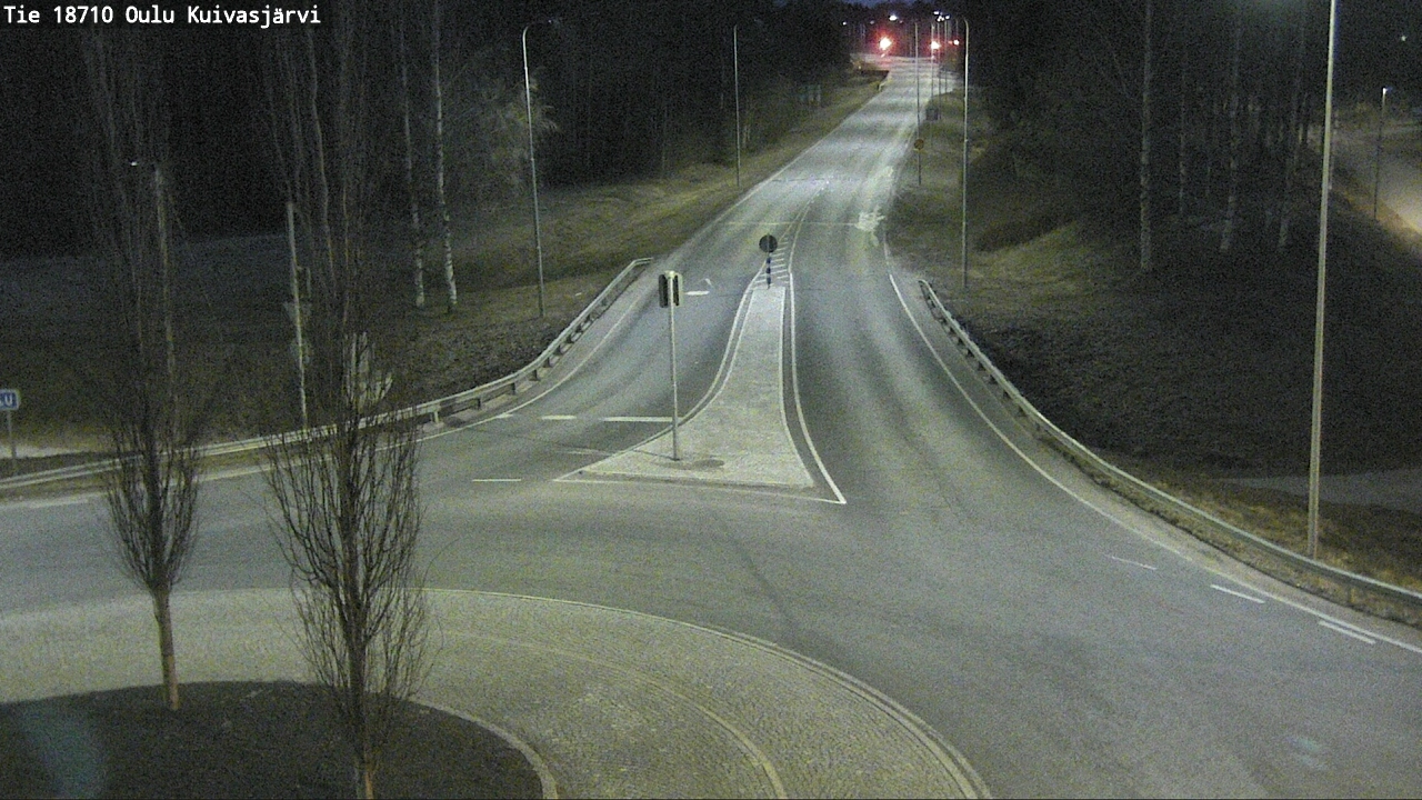 Weather Camera Image väg 18710 Oulu Kuivasjärvi, Oulu, Pohjois-Pohjanmaa