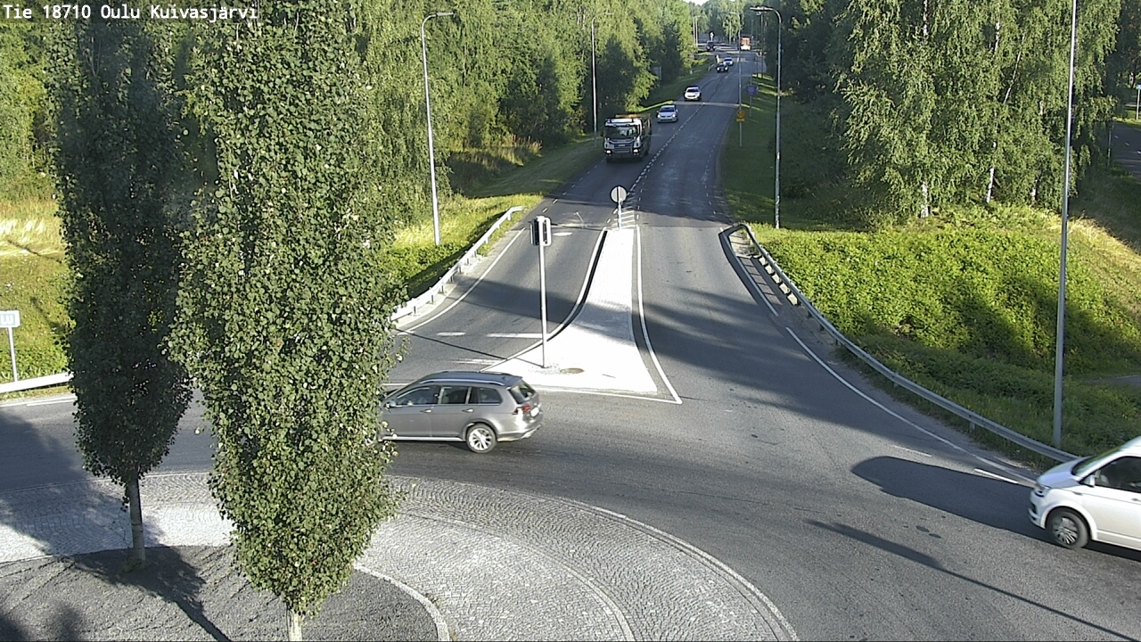 Weather Camera Image väg 18710 Oulu Kuivasjärvi, Oulu, Pohjois-Pohjanmaa
