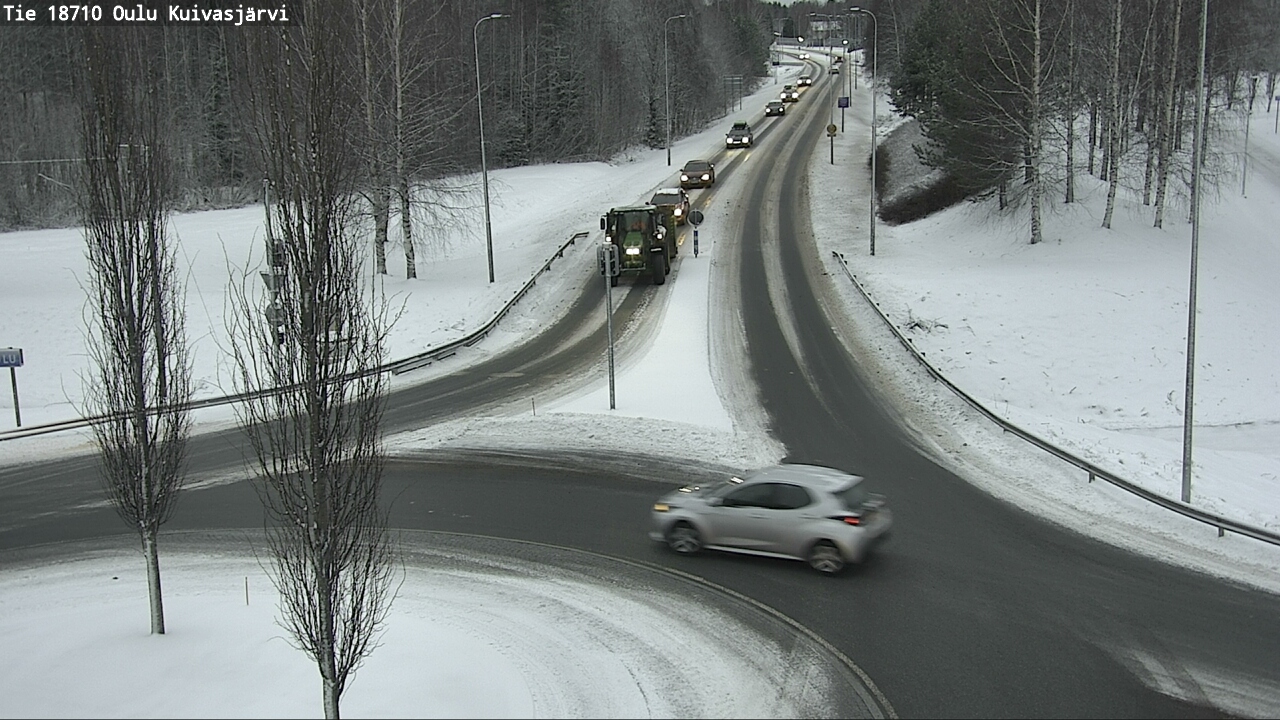 Weather Camera Image road 18710 Oulu Kuivasjärvi, Oulu, Pohjois-Pohjanmaa