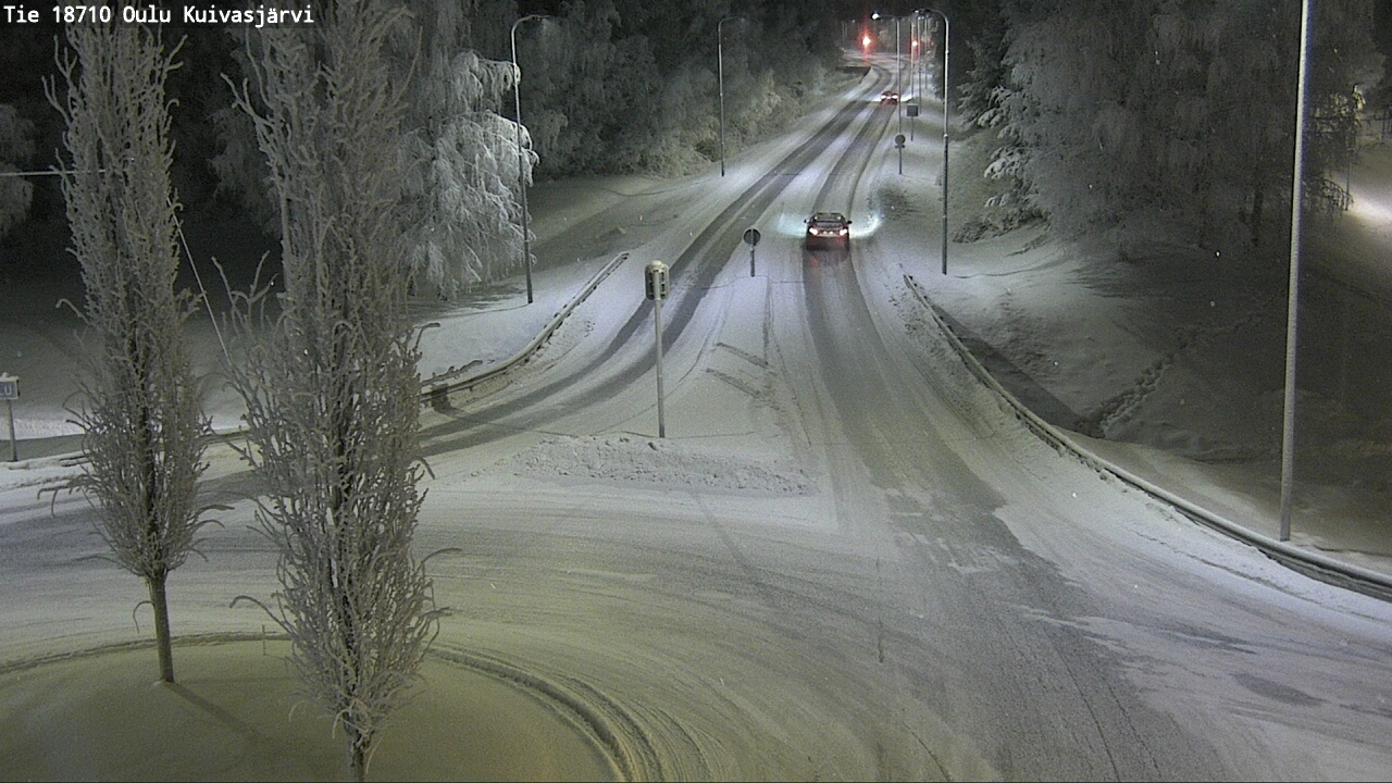 Weather Camera Image road 18710 Oulu Kuivasjärvi, Oulu, Pohjois-Pohjanmaa