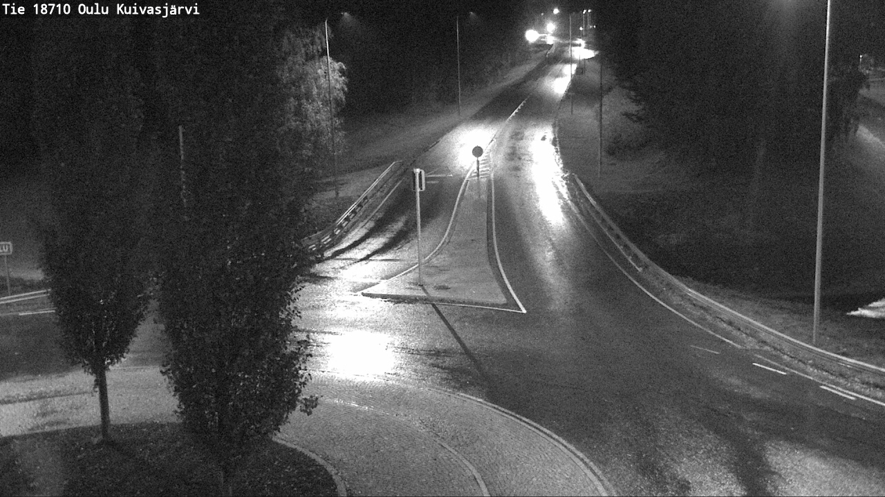Weather Camera Image väg 18710 Oulu Kuivasjärvi, Oulu, Pohjois-Pohjanmaa