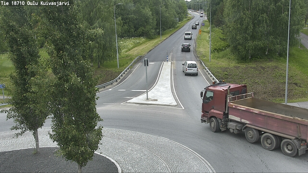 Weather Camera Image road 18710 Oulu Kuivasjärvi, Oulu, Pohjois-Pohjanmaa