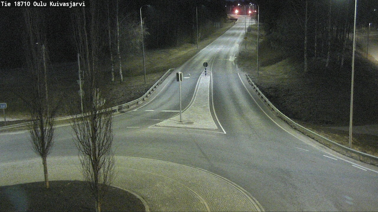 Weather Camera Image väg 18710 Oulu Kuivasjärvi, Oulu, Pohjois-Pohjanmaa
