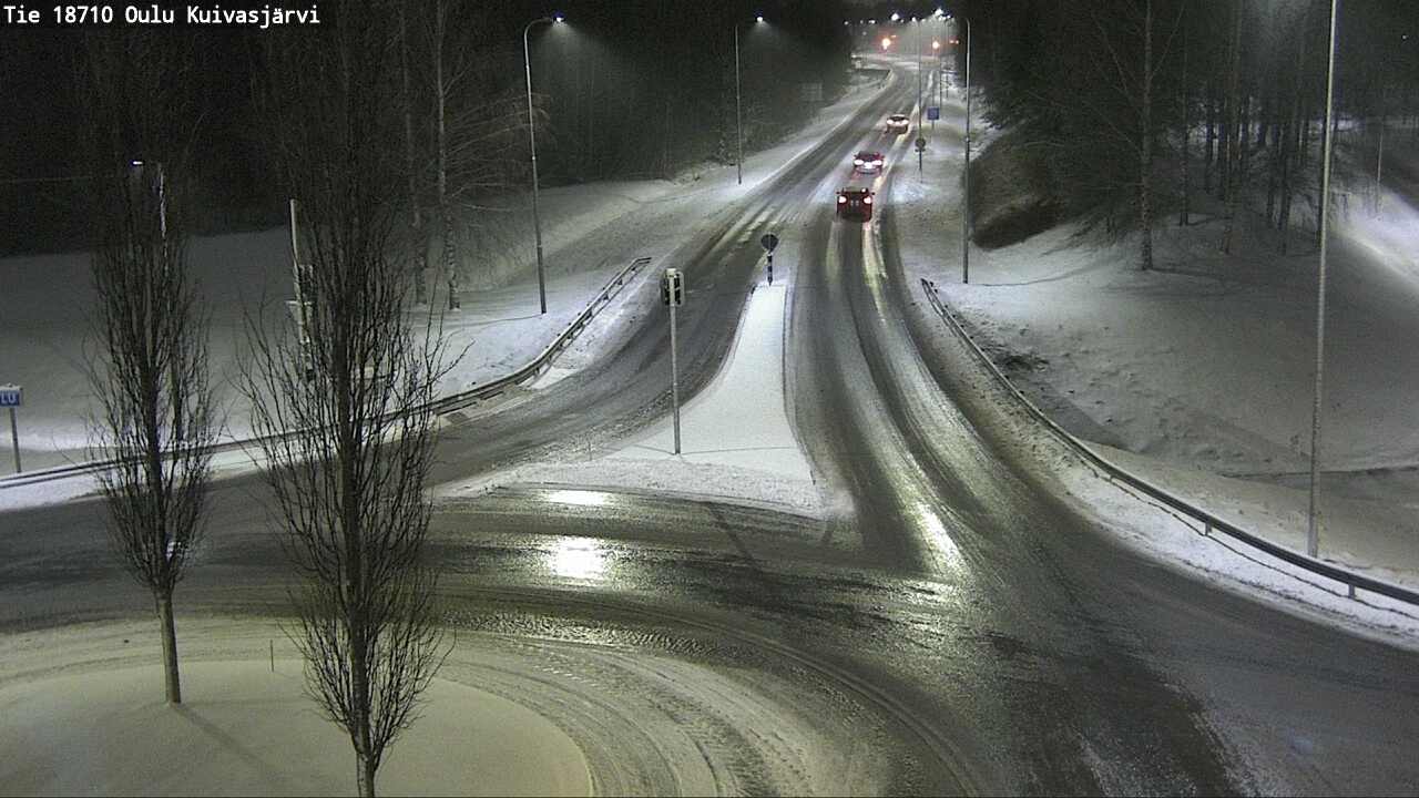 Weather Camera Image road 18710 Oulu Kuivasjärvi, Oulu, Pohjois-Pohjanmaa