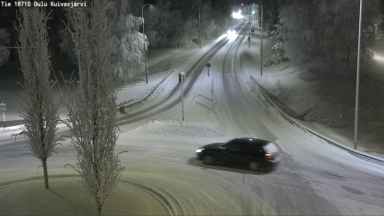 Weather Camera Image road 18710 Oulu Kuivasjärvi, Oulu, Pohjois-Pohjanmaa