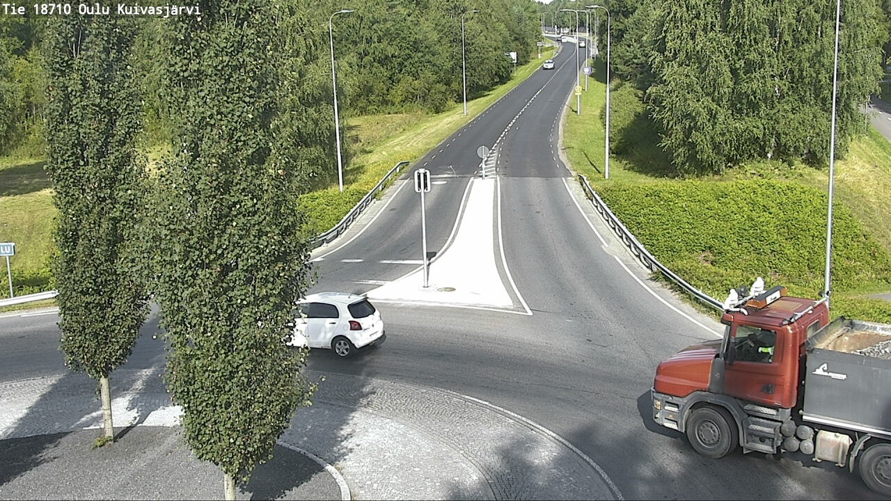 Weather Camera Image väg 18710 Oulu Kuivasjärvi, Oulu, Pohjois-Pohjanmaa