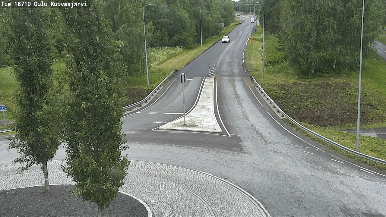 Weather Camera Image väg 18710 Oulu Kuivasjärvi, Oulu, Pohjois-Pohjanmaa