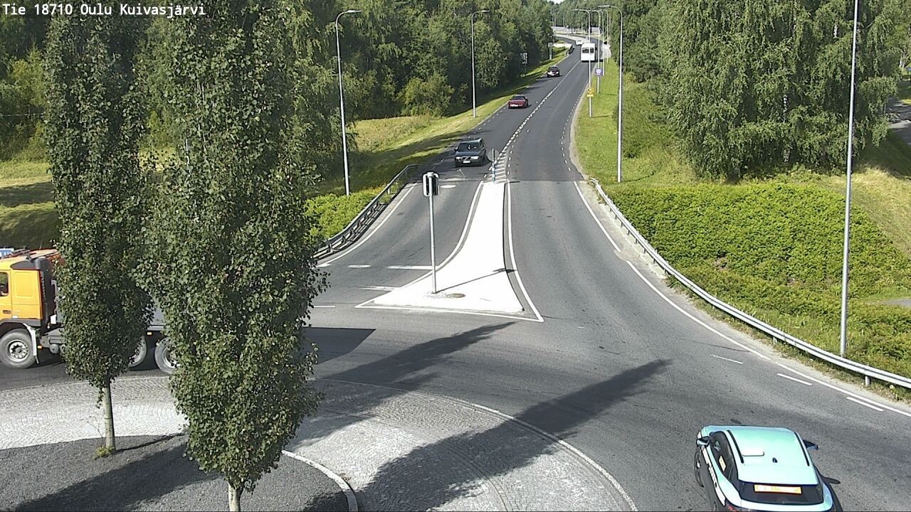 Weather Camera Image väg 18710 Oulu Kuivasjärvi, Oulu, Pohjois-Pohjanmaa