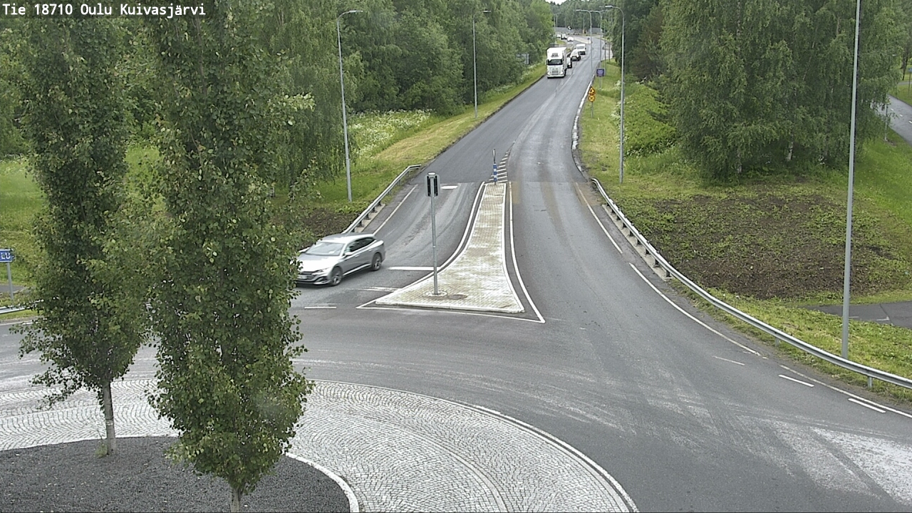 Weather Camera Image väg 18710 Oulu Kuivasjärvi, Oulu, Pohjois-Pohjanmaa