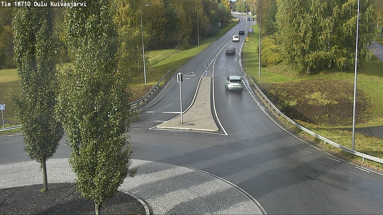 Weather Camera Image väg 18710 Oulu Kuivasjärvi, Oulu, Pohjois-Pohjanmaa