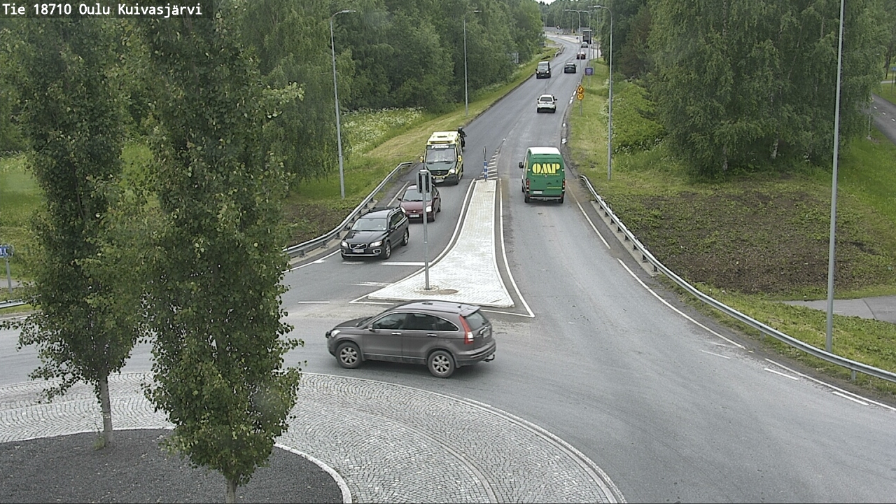 Weather Camera Image väg 18710 Oulu Kuivasjärvi, Oulu, Pohjois-Pohjanmaa