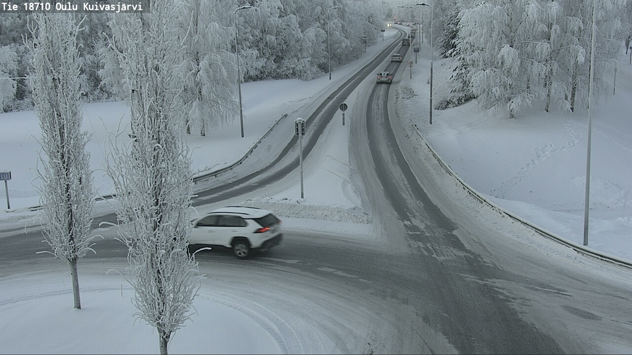 Weather Camera Image road 18710 Oulu Kuivasjärvi, Oulu, Pohjois-Pohjanmaa