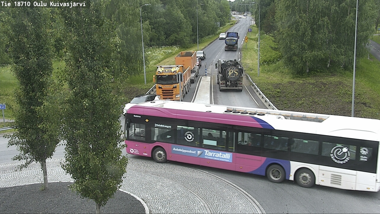Weather Camera Image väg 18710 Oulu Kuivasjärvi, Oulu, Pohjois-Pohjanmaa