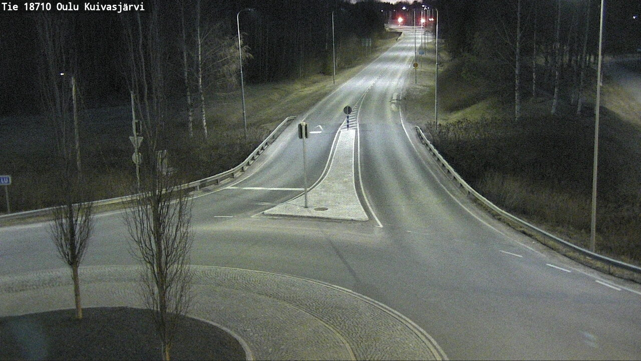 Weather Camera Image road 18710 Oulu Kuivasjärvi, Oulu, Pohjois-Pohjanmaa