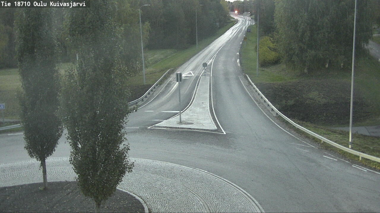 Weather Camera Image väg 18710 Oulu Kuivasjärvi, Oulu, Pohjois-Pohjanmaa