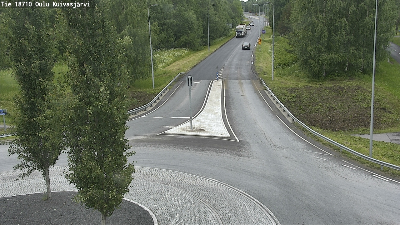 Weather Camera Image väg 18710 Oulu Kuivasjärvi, Oulu, Pohjois-Pohjanmaa