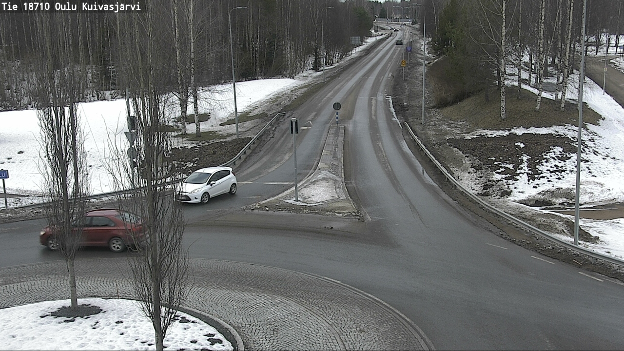 Weather Camera Image road 18710 Oulu Kuivasjärvi, Oulu, Pohjois-Pohjanmaa