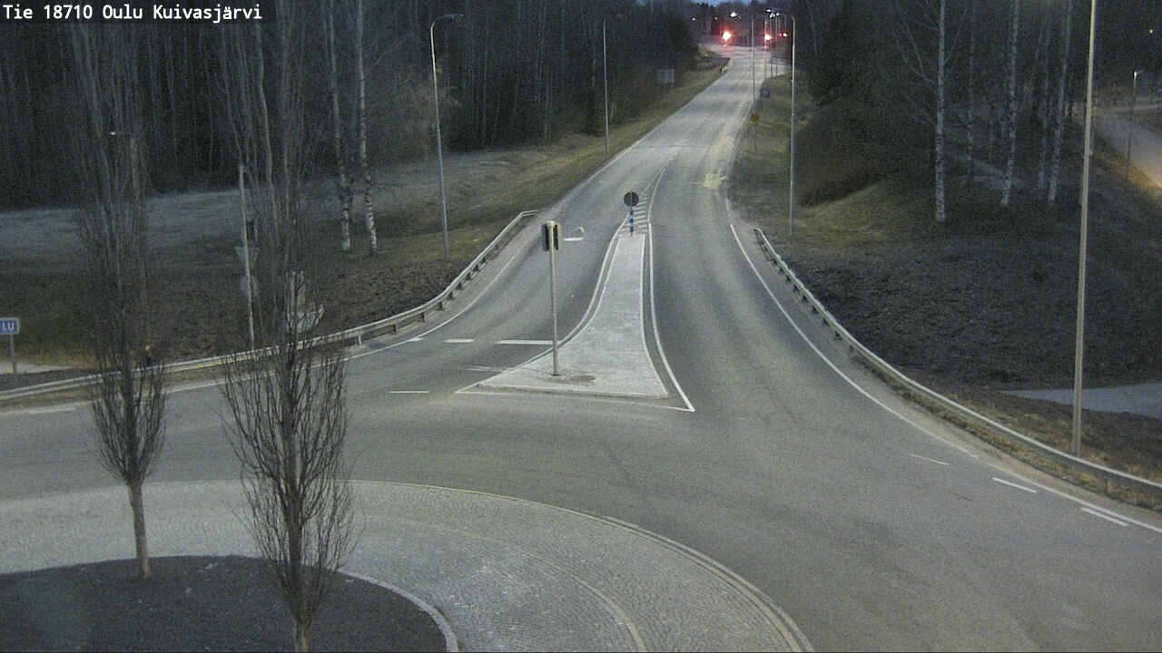 Weather Camera Image väg 18710 Oulu Kuivasjärvi, Oulu, Pohjois-Pohjanmaa