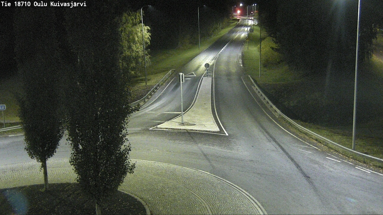 Weather Camera Image väg 18710 Oulu Kuivasjärvi, Oulu, Pohjois-Pohjanmaa