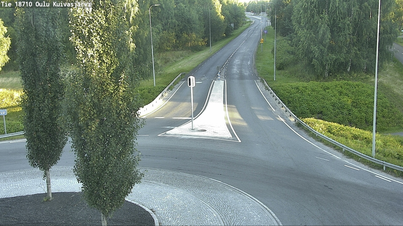 Weather Camera Image väg 18710 Oulu Kuivasjärvi, Oulu, Pohjois-Pohjanmaa