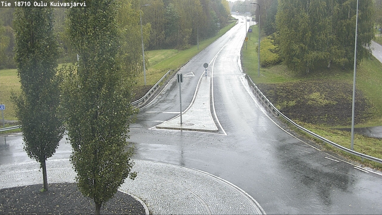 Weather Camera Image väg 18710 Oulu Kuivasjärvi, Oulu, Pohjois-Pohjanmaa