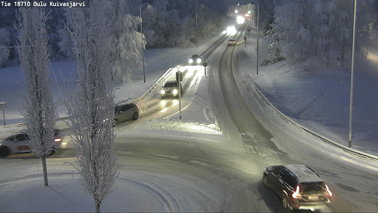 Weather Camera Image road 18710 Oulu Kuivasjärvi, Oulu, Pohjois-Pohjanmaa