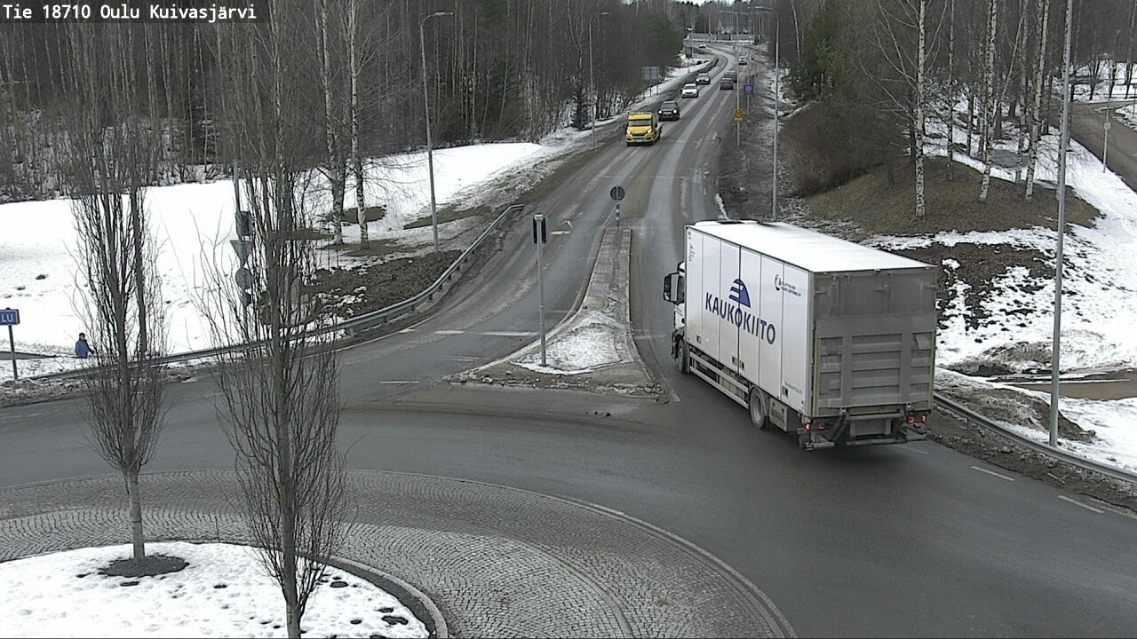 Weather Camera Image road 18710 Oulu Kuivasjärvi, Oulu, Pohjois-Pohjanmaa