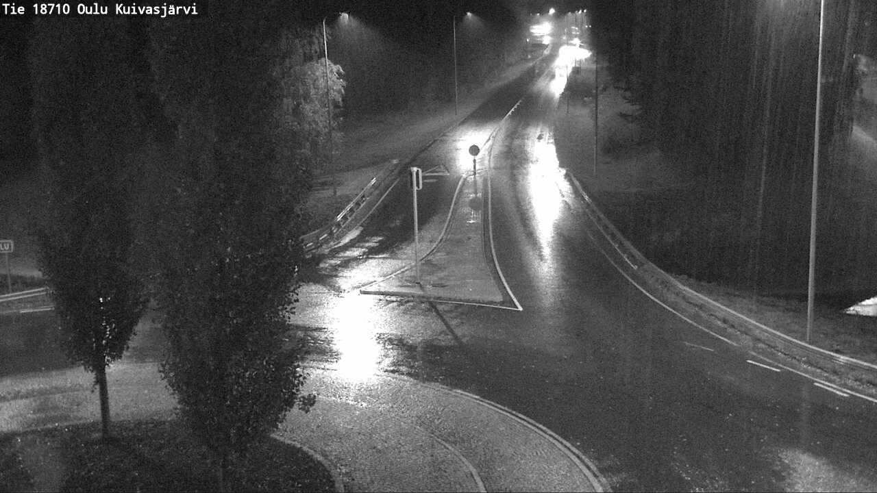 Weather Camera Image väg 18710 Oulu Kuivasjärvi, Oulu, Pohjois-Pohjanmaa