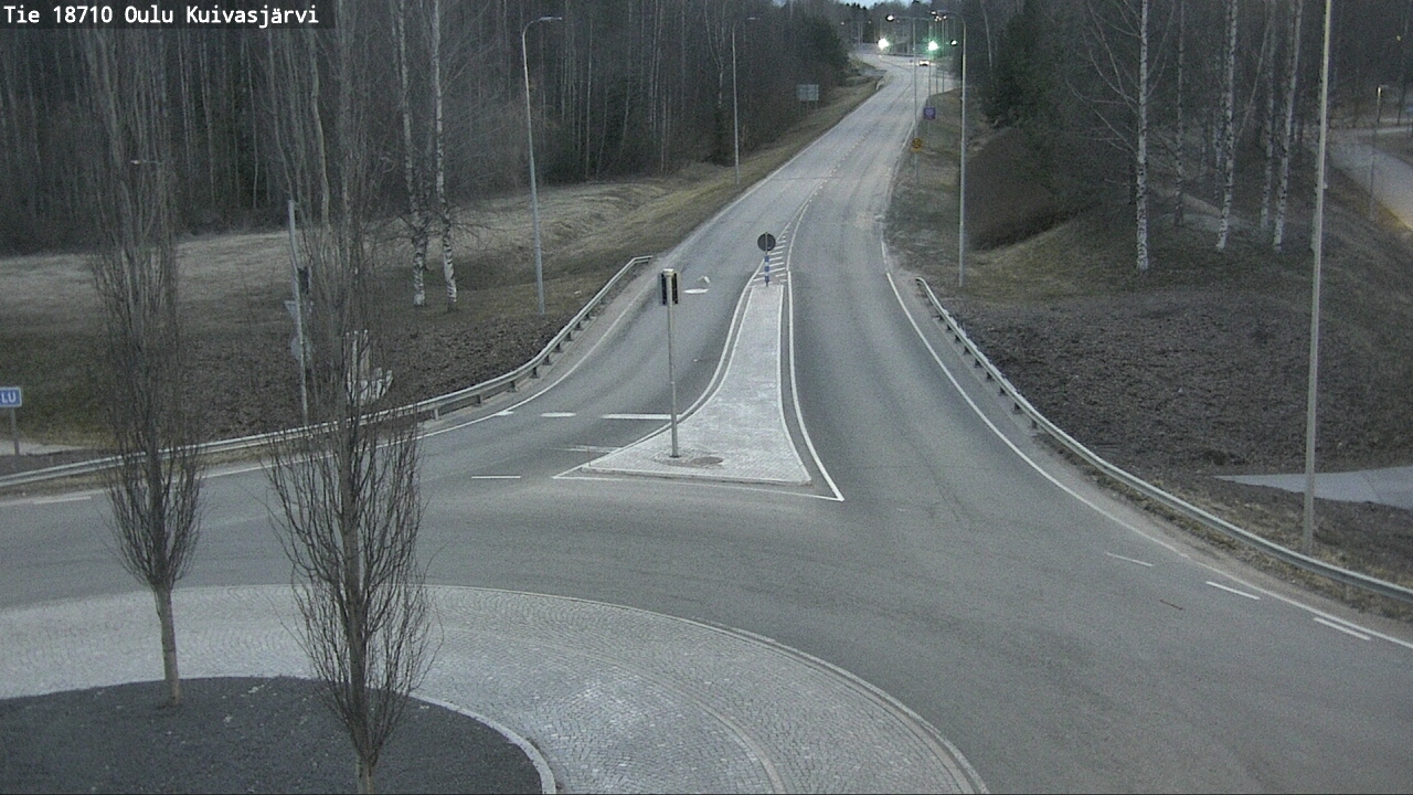 Weather Camera Image road 18710 Oulu Kuivasjärvi, Oulu, Pohjois-Pohjanmaa