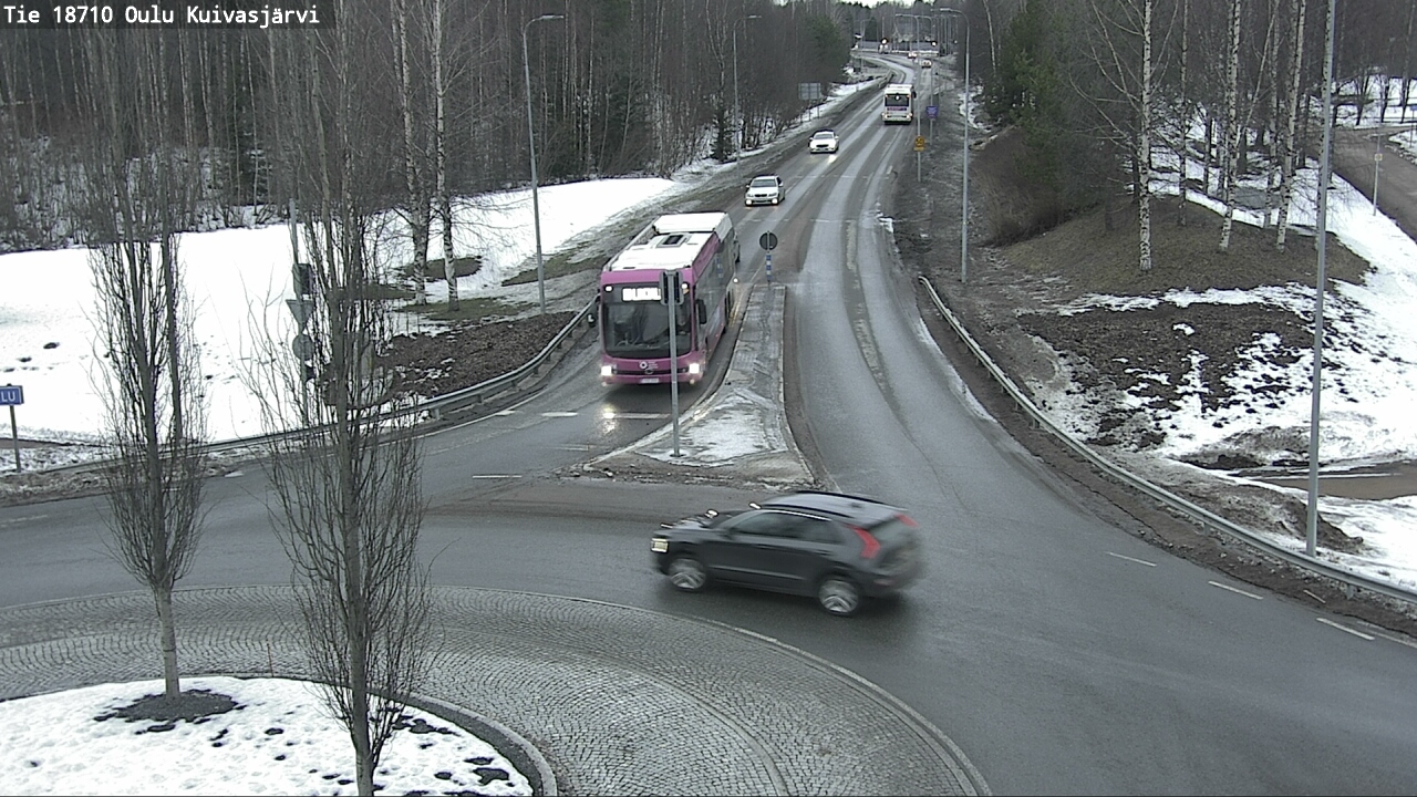 Weather Camera Image road 18710 Oulu Kuivasjärvi, Oulu, Pohjois-Pohjanmaa