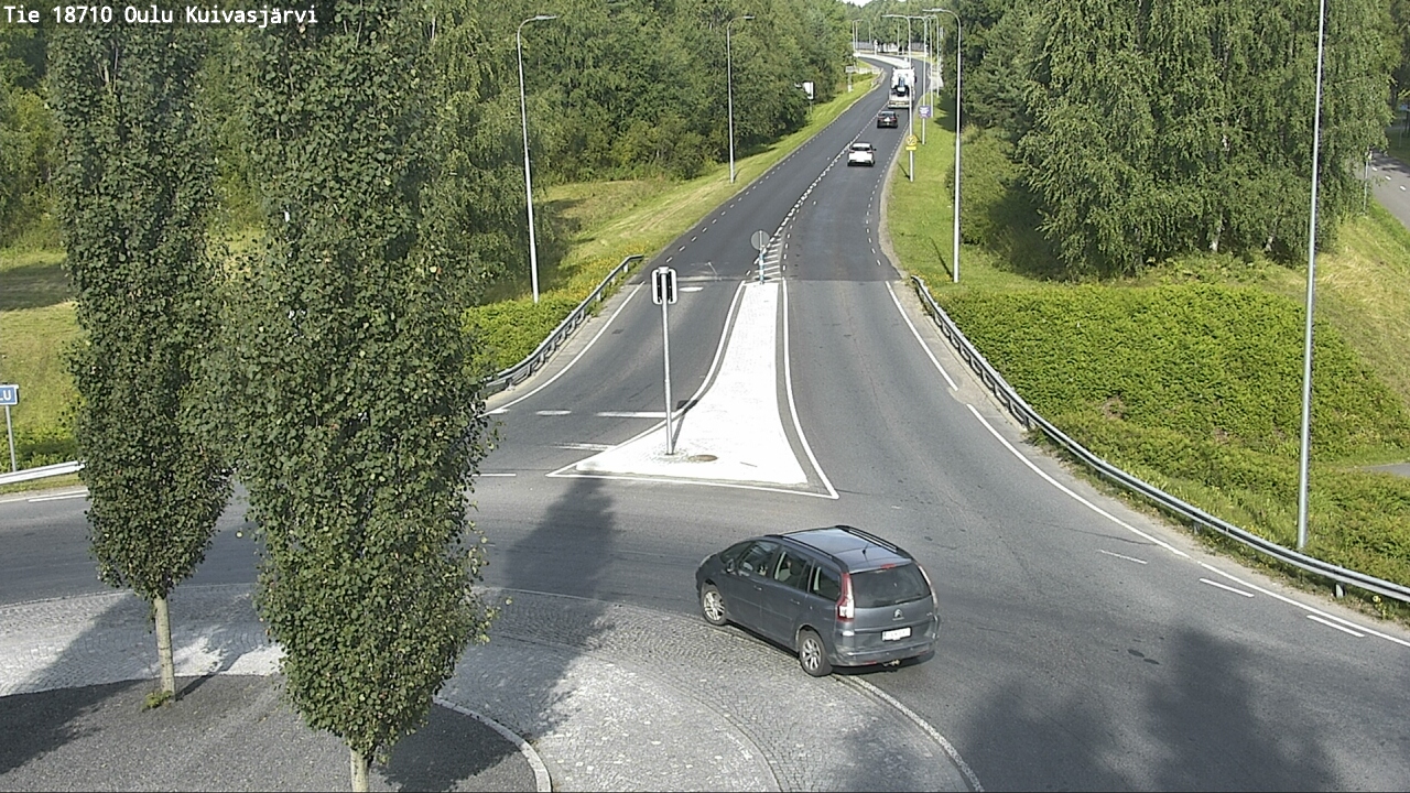 Weather Camera Image väg 18710 Oulu Kuivasjärvi, Oulu, Pohjois-Pohjanmaa