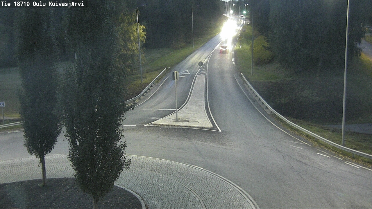 Weather Camera Image väg 18710 Oulu Kuivasjärvi, Oulu, Pohjois-Pohjanmaa