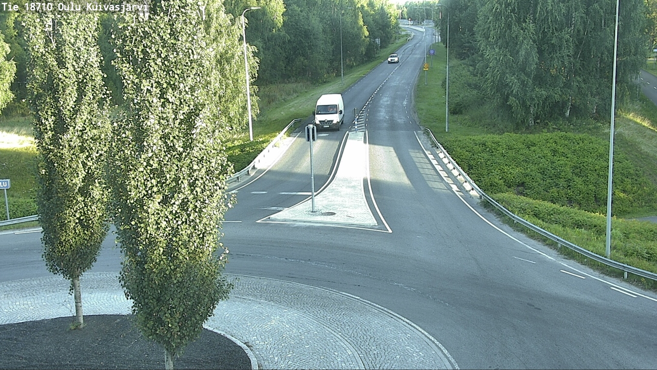 Weather Camera Image väg 18710 Oulu Kuivasjärvi, Oulu, Pohjois-Pohjanmaa
