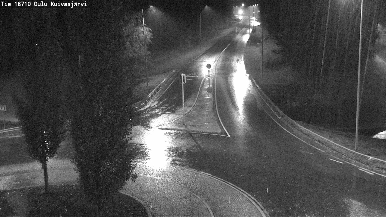 Weather Camera Image väg 18710 Oulu Kuivasjärvi, Oulu, Pohjois-Pohjanmaa