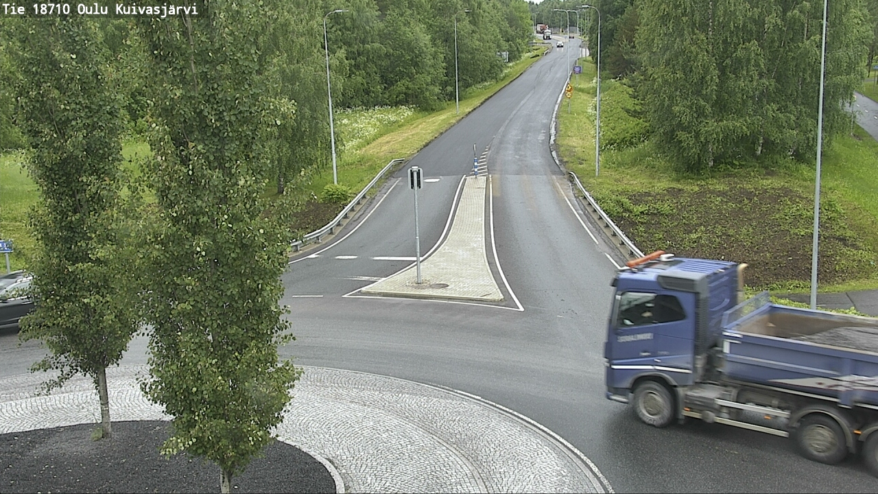 Weather Camera Image väg 18710 Oulu Kuivasjärvi, Oulu, Pohjois-Pohjanmaa