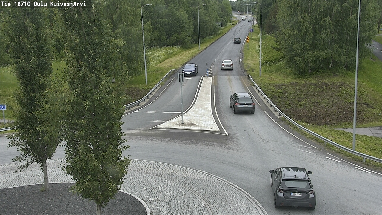Weather Camera Image väg 18710 Oulu Kuivasjärvi, Oulu, Pohjois-Pohjanmaa