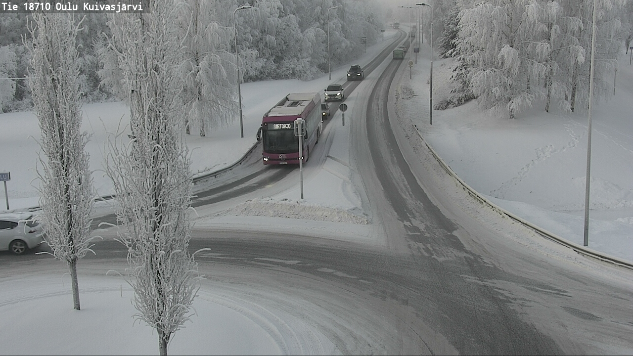 Weather Camera Image road 18710 Oulu Kuivasjärvi, Oulu, Pohjois-Pohjanmaa