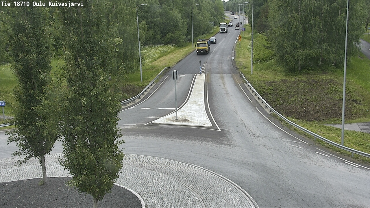 Weather Camera Image väg 18710 Oulu Kuivasjärvi, Oulu, Pohjois-Pohjanmaa