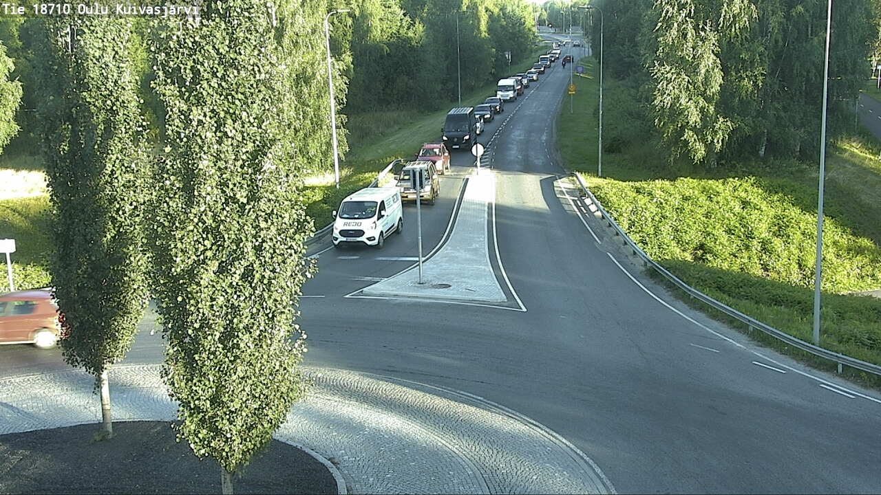 Weather Camera Image väg 18710 Oulu Kuivasjärvi, Oulu, Pohjois-Pohjanmaa