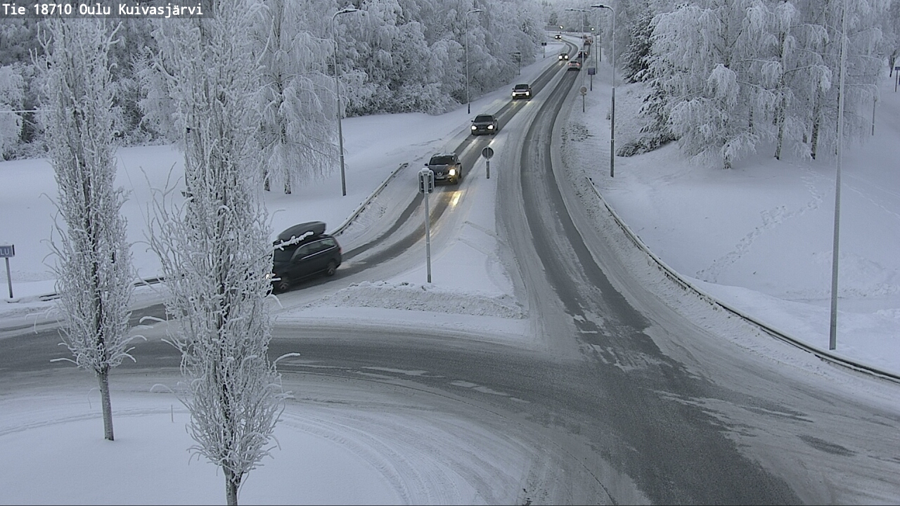 Weather Camera Image road 18710 Oulu Kuivasjärvi, Oulu, Pohjois-Pohjanmaa