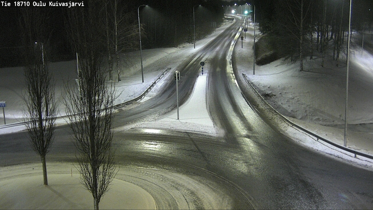 Weather Camera Image road 18710 Oulu Kuivasjärvi, Oulu, Pohjois-Pohjanmaa