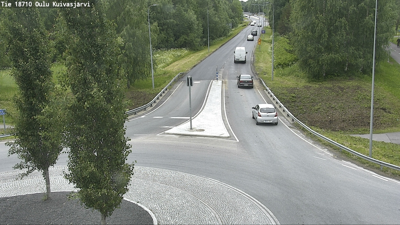 Weather Camera Image road 18710 Oulu Kuivasjärvi, Oulu, Pohjois-Pohjanmaa