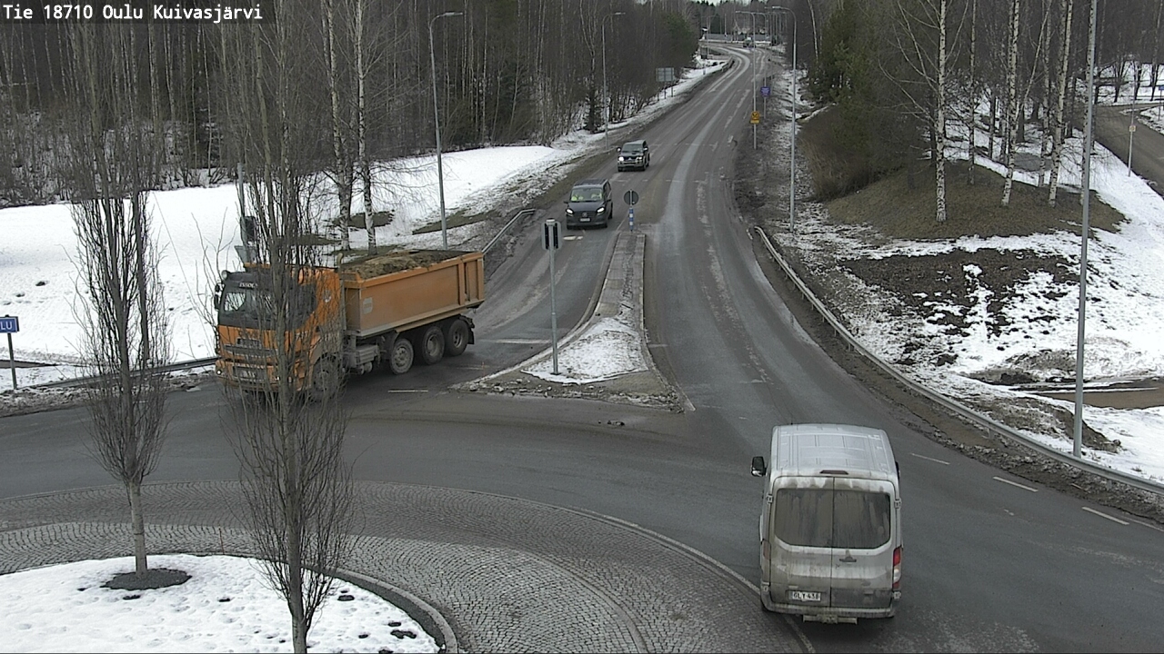 Weather Camera Image road 18710 Oulu Kuivasjärvi, Oulu, Pohjois-Pohjanmaa