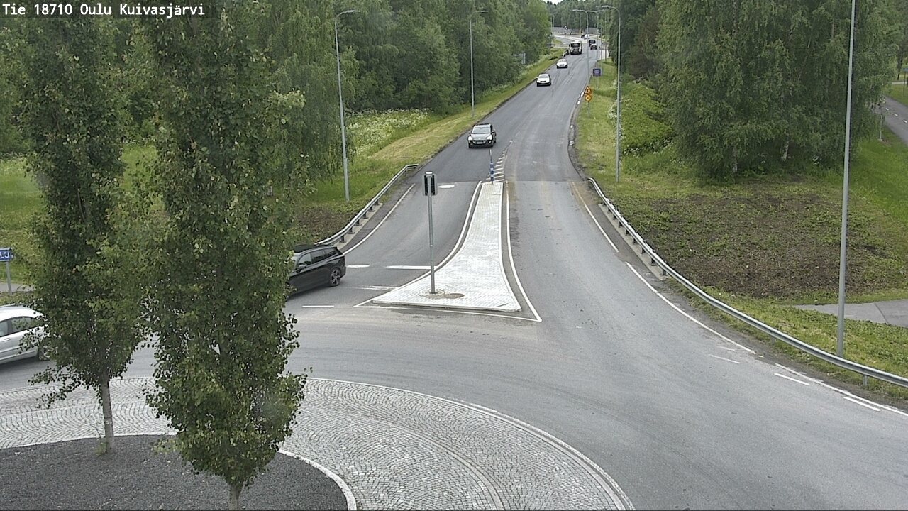 Weather Camera Image väg 18710 Oulu Kuivasjärvi, Oulu, Pohjois-Pohjanmaa