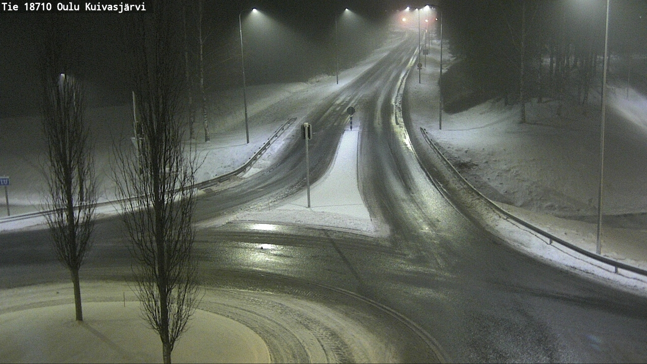 Weather Camera Image road 18710 Oulu Kuivasjärvi, Oulu, Pohjois-Pohjanmaa