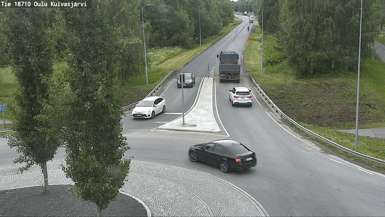 Weather Camera Image väg 18710 Oulu Kuivasjärvi, Oulu, Pohjois-Pohjanmaa