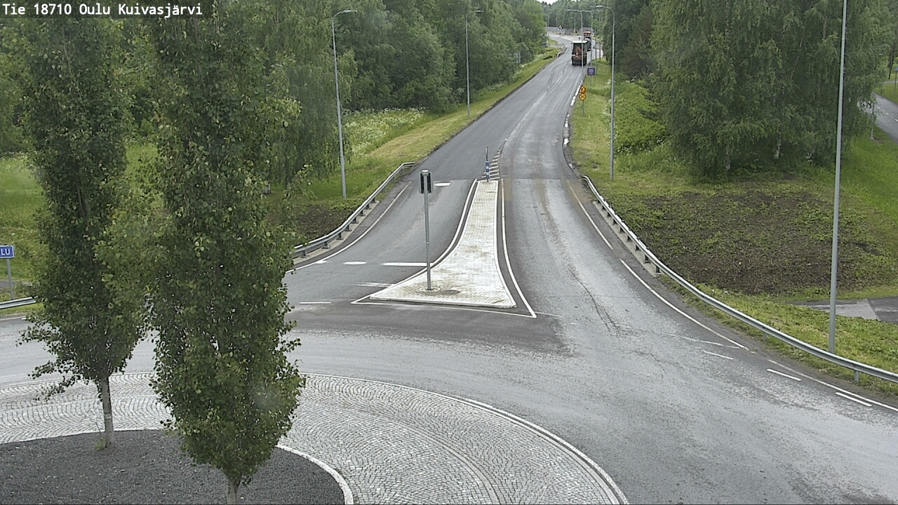 Weather Camera Image väg 18710 Oulu Kuivasjärvi, Oulu, Pohjois-Pohjanmaa