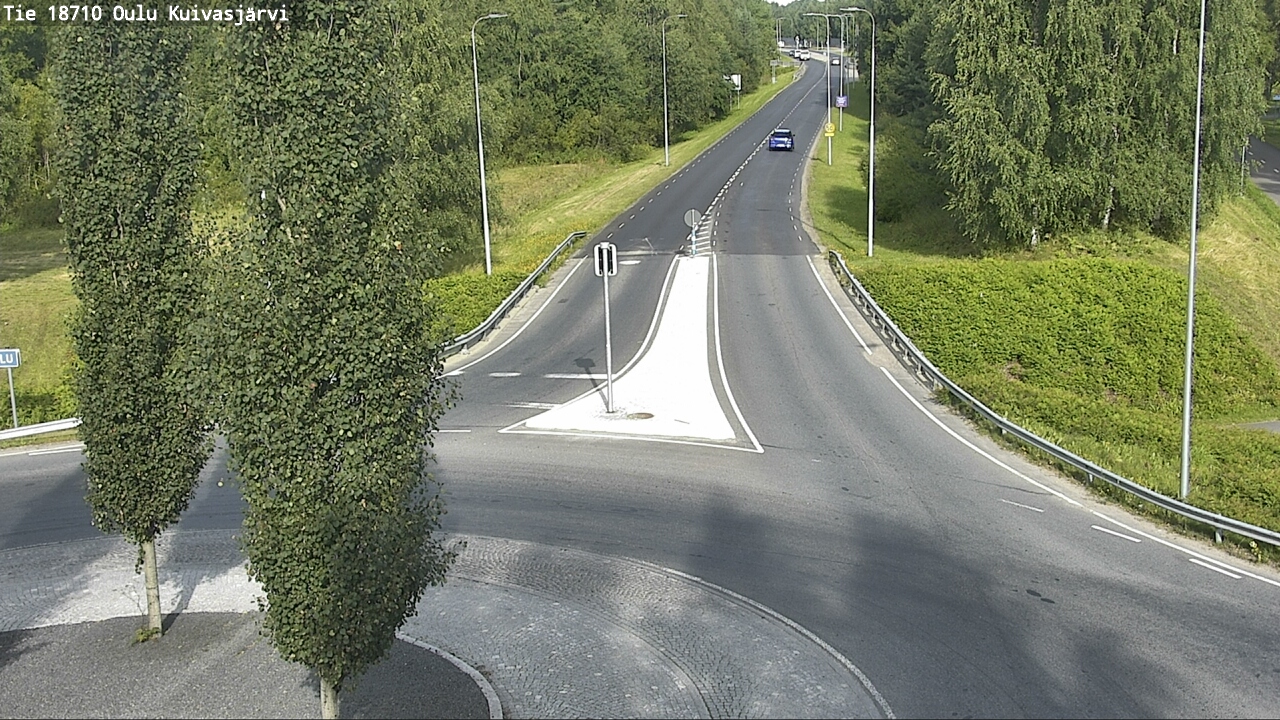 Weather Camera Image väg 18710 Oulu Kuivasjärvi, Oulu, Pohjois-Pohjanmaa