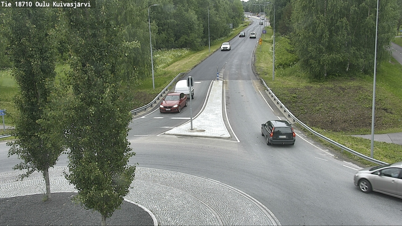 Weather Camera Image väg 18710 Oulu Kuivasjärvi, Oulu, Pohjois-Pohjanmaa