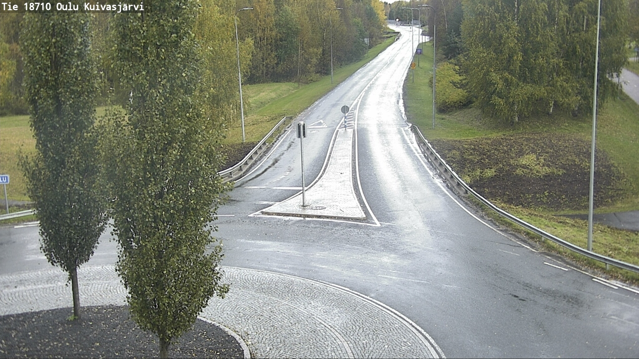 Weather Camera Image väg 18710 Oulu Kuivasjärvi, Oulu, Pohjois-Pohjanmaa